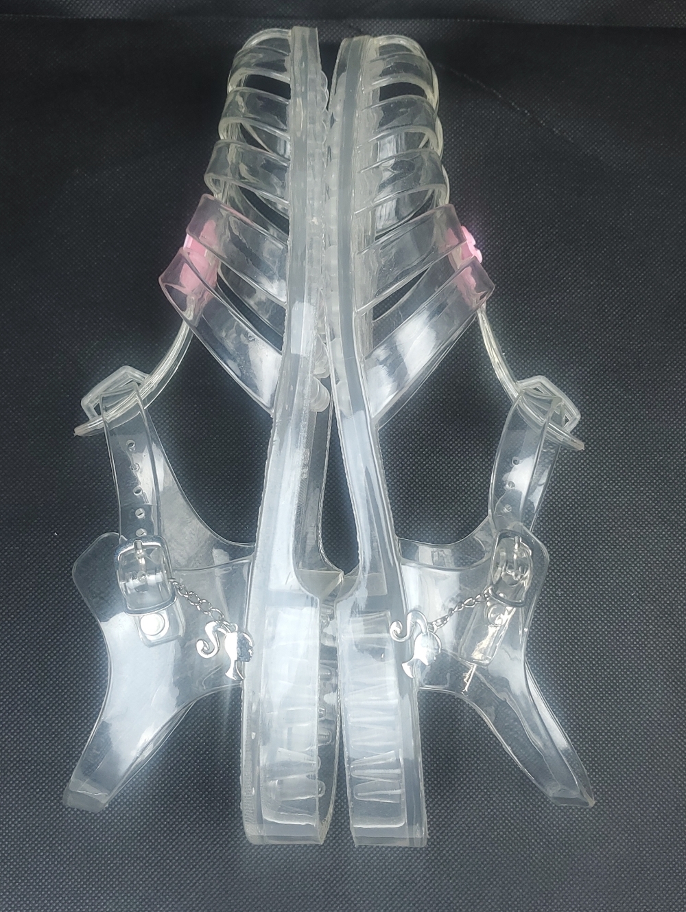 Clear Jelly Sandals Barbie x Forever 21 Exclusive Collaboration Women's Size 10 - Picture 14 of 15